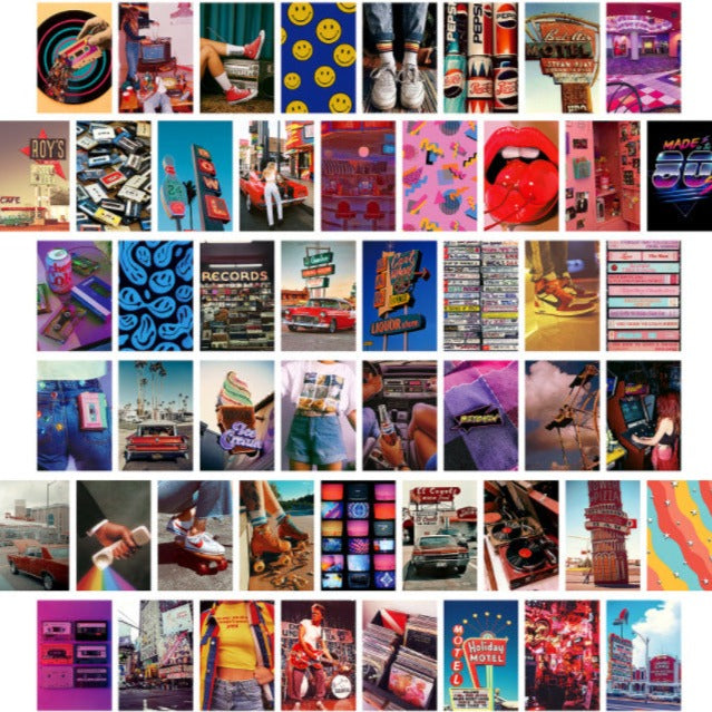 50 WALL CLUTTER CARDS - AESTHETIC